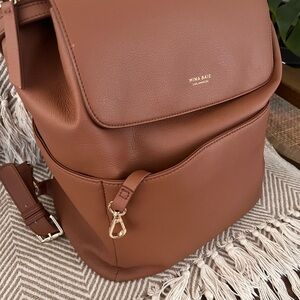 Mina Baie Kinney Vegan Leather Full Backpack in Terra